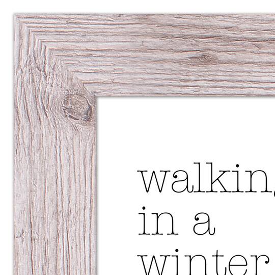 Walking in a Winter Wonderland Western White Framed Print